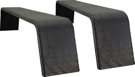 Recpro Steel 14 Gauge Diamond Tread Plate Tandem Axle Trailer Fenders 10 X 72 X 13