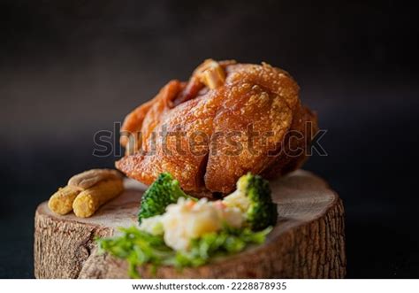 German Roasted Pork Hock Crackling On Stock Photo 2228878935 Shutterstock