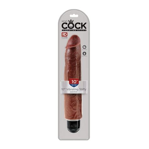 King Cock 10 Vibrating Stiffy Brown Varta Mayoreo Distribuidora De