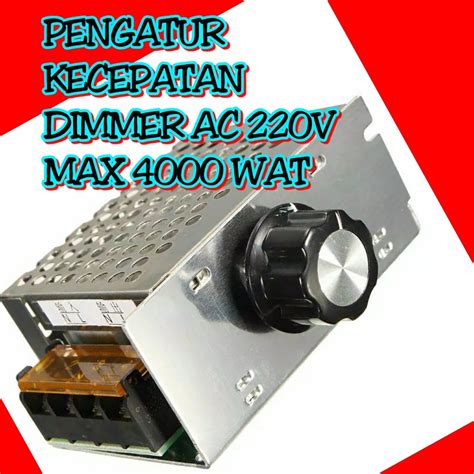 Jual Ayabdg Dimmer Ac 220 Volt 4000 Watt 220v 4000w Casing Aluminium