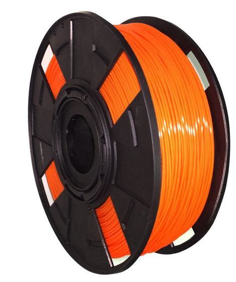 Filamento Premium 175mm Alta Pureza PLA 1Kg Laranja Flowerbass