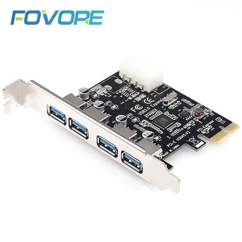 4 Port Usb 3 0 Pci E Expansion Card Pci Express Pcie Usb 3 0 Hub