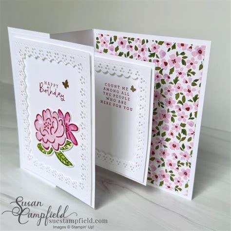 Double Decker Pop Out Card Suestampfield Fancy Fold Card Tutorials