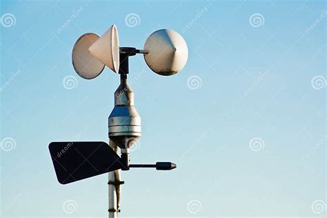 Anemometro Sulla Stazione Metereologica Immagine Stock Immagine Di