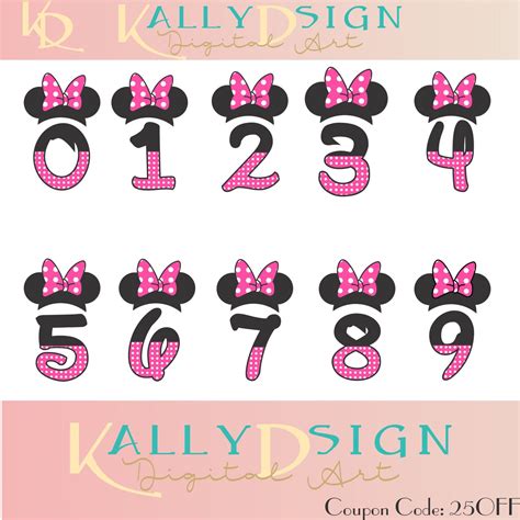 Disney Numbers Svg 325 Svg Images File