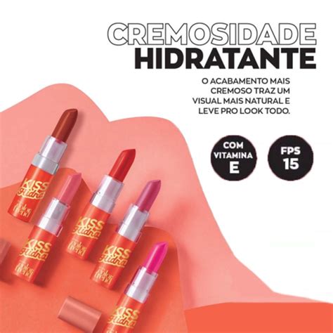 Batom Kiss Hidra Avon Acabamento Cremoso Hidratante Make Color