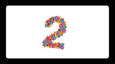 Number animation video for kids rhymes preschool education learning ...