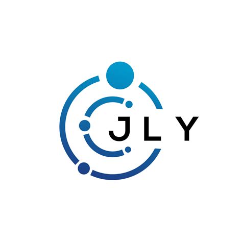 JLY letter technology logo design on white background. JLY creative ...