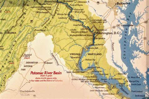 Potomac River Map With States