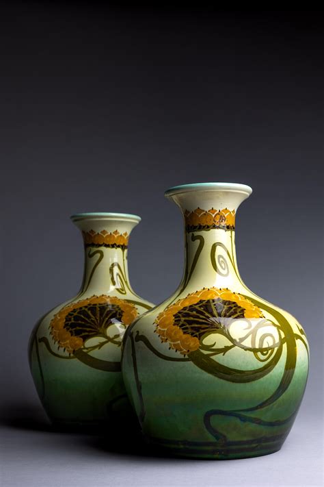 Pair Of Ault Pottery Arts And Crafts Style Vases For Sale At 1stdibs