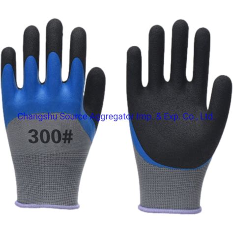 Ceen388 4131 13g Nylon Liner Nitrile Coated Palm Fit Safety Gloves