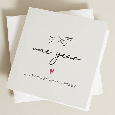 1 Year Anniversary Card Anniversary Card For Boyfriend Anniversary Card For Girlfriend