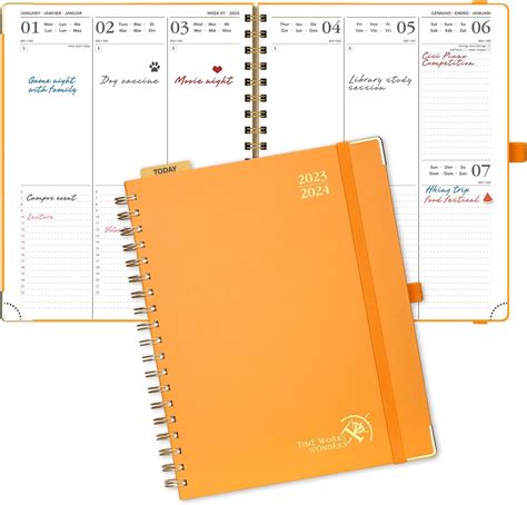 Poprun Agenda Francais X Cm Spiral Academic