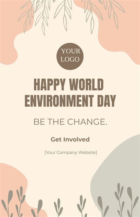 Free Happy World Environment Day Poster Template To Edit Online