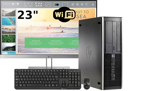 Ordenadores Sobremesa Completos Hp 8300 Sff I5 3470 8 Ram Disco 240 Ssd Lector Dvd Wifi