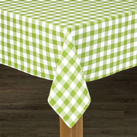 Conventry Green Buffalo Check Cotton Tablecloth Round