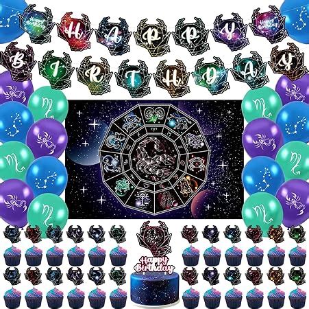 Amazon ADIANZI Zodiac Scorpio Party Decorations Zodiac Gifts