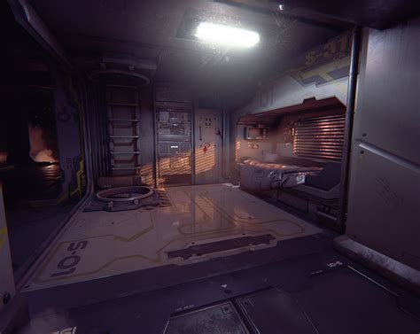 Artstation Sci Fi Room Franek Gołębiowski Sci Fi Room Futuristic