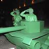 Life Size Green Army Men in a Tank Halloween Costume | DIY Instructions