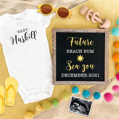 Summer Pregnancy Announcement Etsy