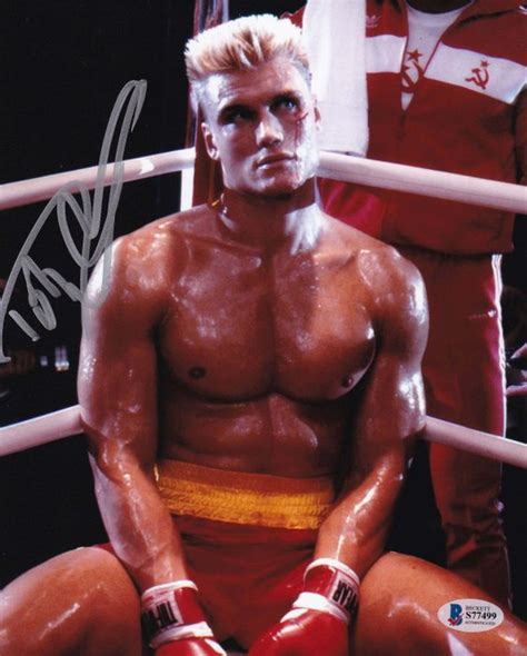 Rocky Iv 1985 Dolph Lundgren Ivan Drago Autographe Catawiki