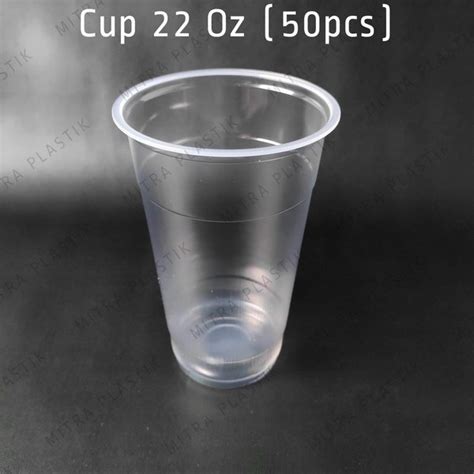 Jual Gelas Plastik Oz Isi Pcs Plastic Cup Pp Datar Polos Ml