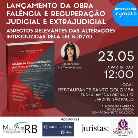 Juristas Academy E Editora Quartier Latin Lançam Livro “falência E