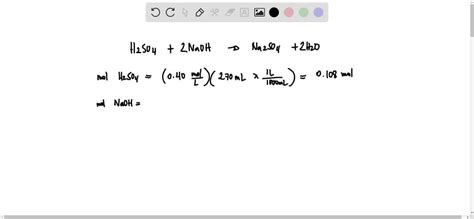 SOLVED What Volume In ML Of A 0 50 M Solution Of H2SO4 Is Required