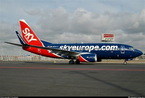 OM NGA SkyEurope Airlines Boeing 737 76N WL Photo By Ton Jochems ID