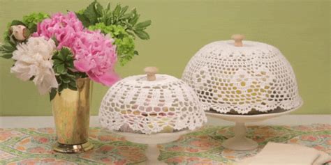 How to Make a DIY Cake Dome from a Crocheted Doily