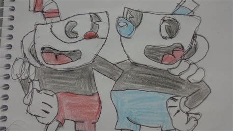 Como Desenhar Cuphead E Mugman Do Jogo Cuphead Youtube