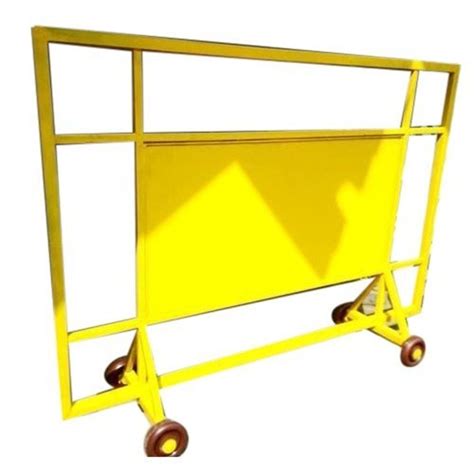 Yellow Mild Steel Ms Barricade Stand For Road Safety At Rs 70 In Ghaziabad