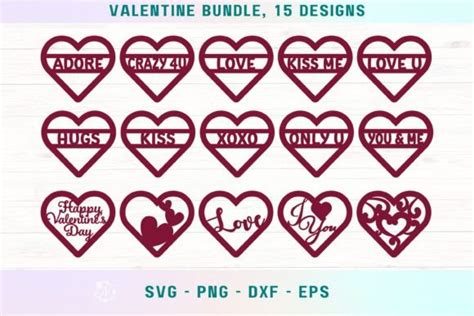 Valentine Svg Bundle, Valentine Hearts Graphic by Nele_Creative ...