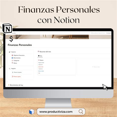 Plantilla Notion Para Finanzas Personales Gastos E Ingresos Productiviza