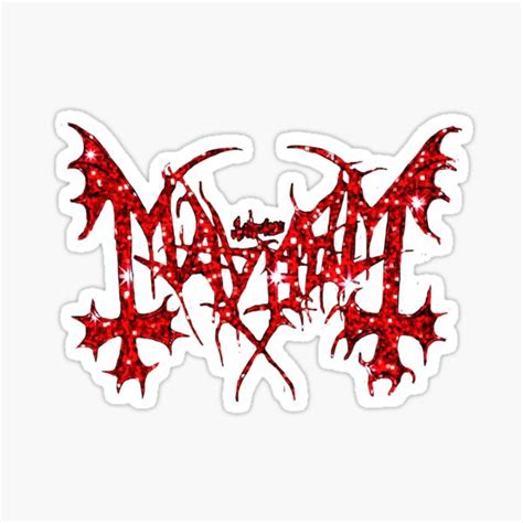 "Mayhem Band Logo Death Metal Black Metal" Sticker by OgTopp | Redbubble