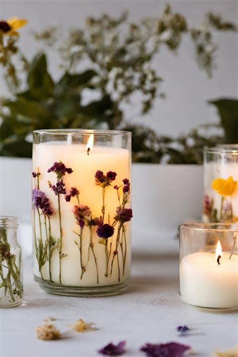 Diy Pressed Flower Candles A Fun And Easy Craft Project