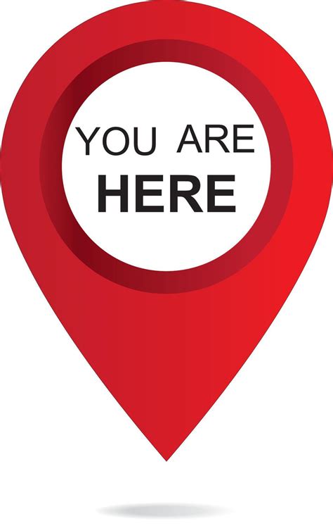 Marker And Pointer Icon Iocation Indicator You Are Here Sign Icon