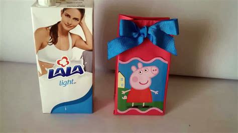 Dulceros Con Cajas De Leche Para El D A Del Ni O Ideas Creativas Y