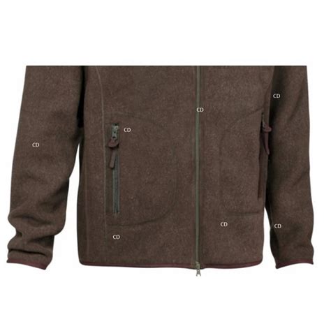 Blouson Polaire Homme Zippé Verney Carron Presly Evo Marron Chasse