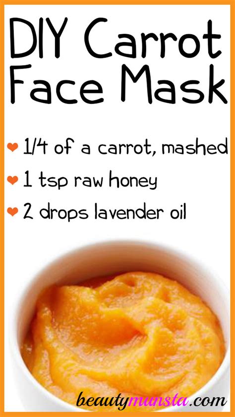 Diy Carrot Facial Mask For Bright Skin Free Natural Beauty Hacks And