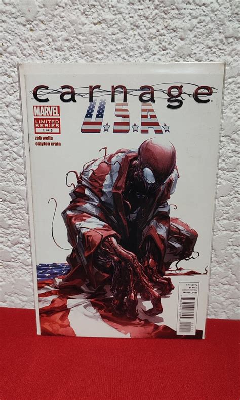 Carnage USA 1 Clayton Crain Cover Art Marvel Comics Hobbies