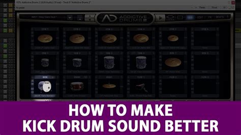 How To Make Kick Drum Sound Better Youtube