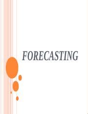 Forecasting And Aggregate Planning Unit Oe Ppt Forecasting What