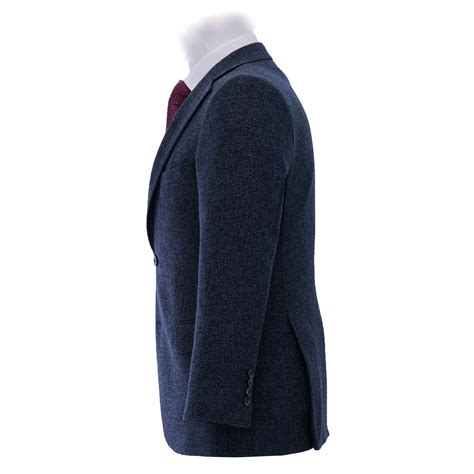 Blue Weave Jacket Esclot Suit Tailors London