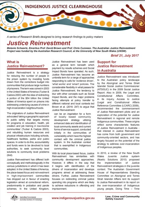 International Examples Of Justice Reinvestment Justice Reinvestment Network Australia