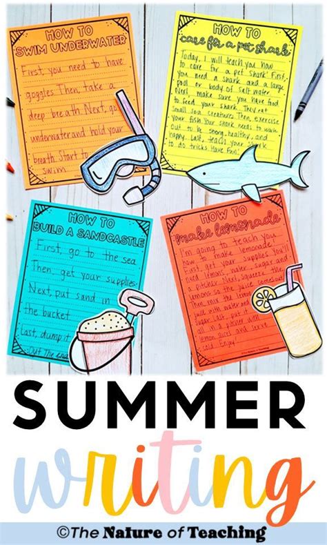 Summer Writing How To Activities And Crafts Summer Writing Summer