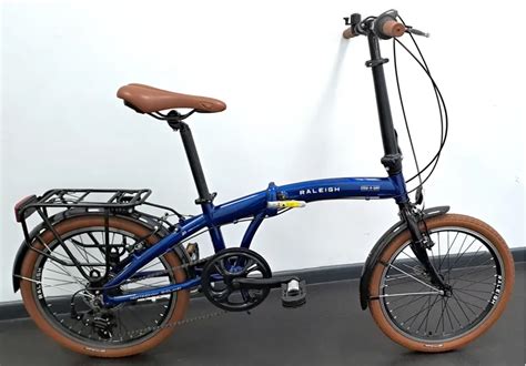 Ex Display Raleigh Stowaway Inch Folding Bike In Blue