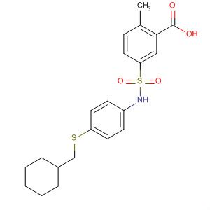 Benzoic Acid Cyclohexylmethyl Thio Phenyl Amino