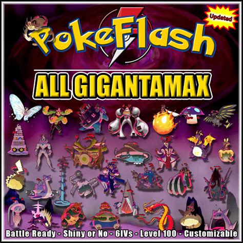 All 34 Gigantamax Sword And Shield Battle Ready Pokeflash