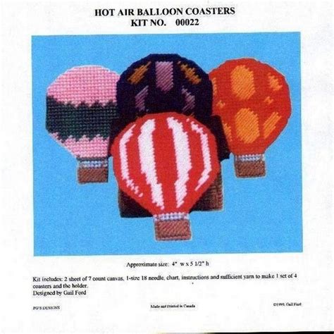 Plastic Canvas Patterns Hot Air Balloon Etsy